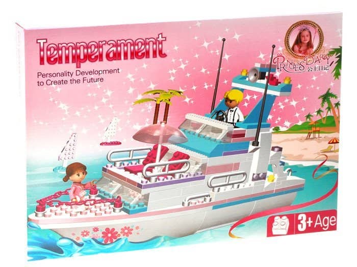 Mamido jachta loď 300 ks růžová J.ZA1694