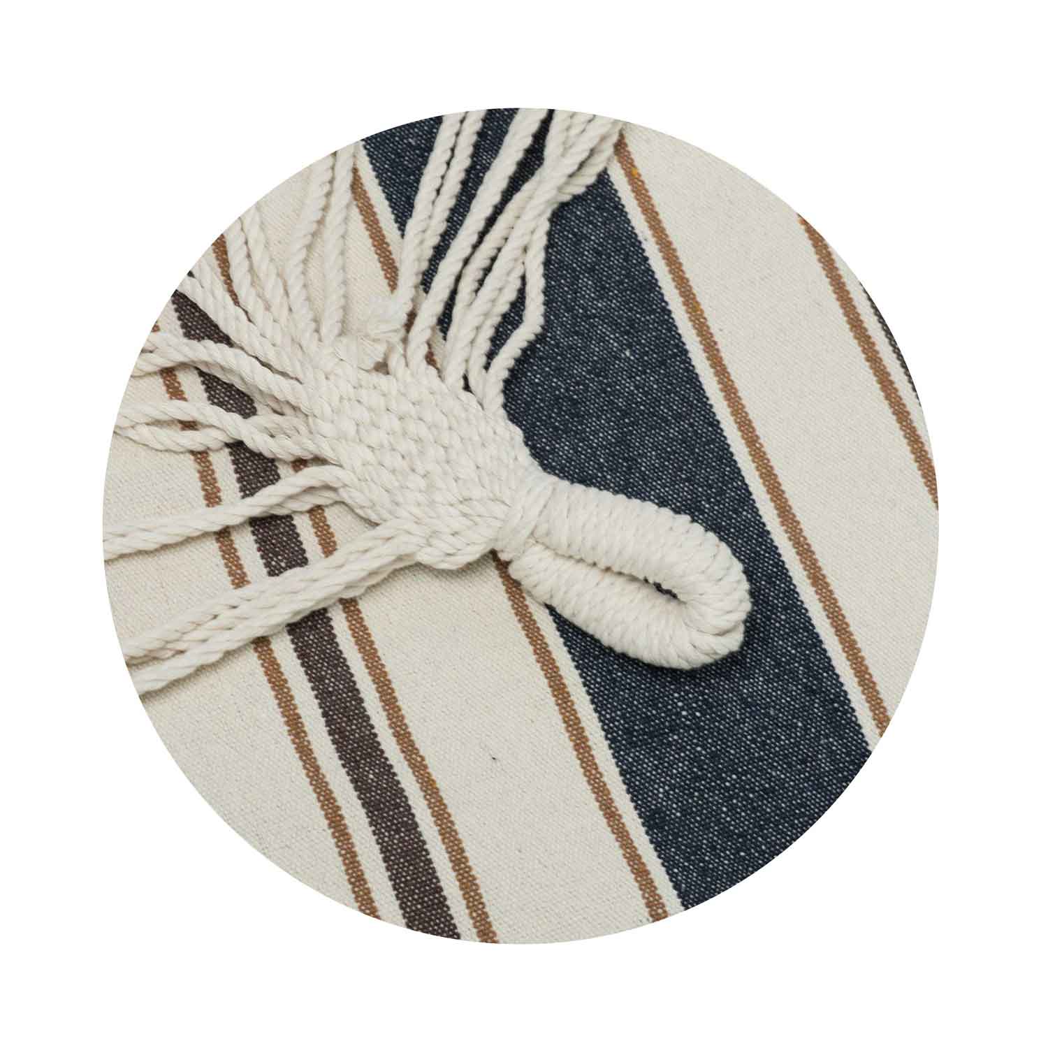 Houpací síť SINGLE modro-bílá 200x100 cm