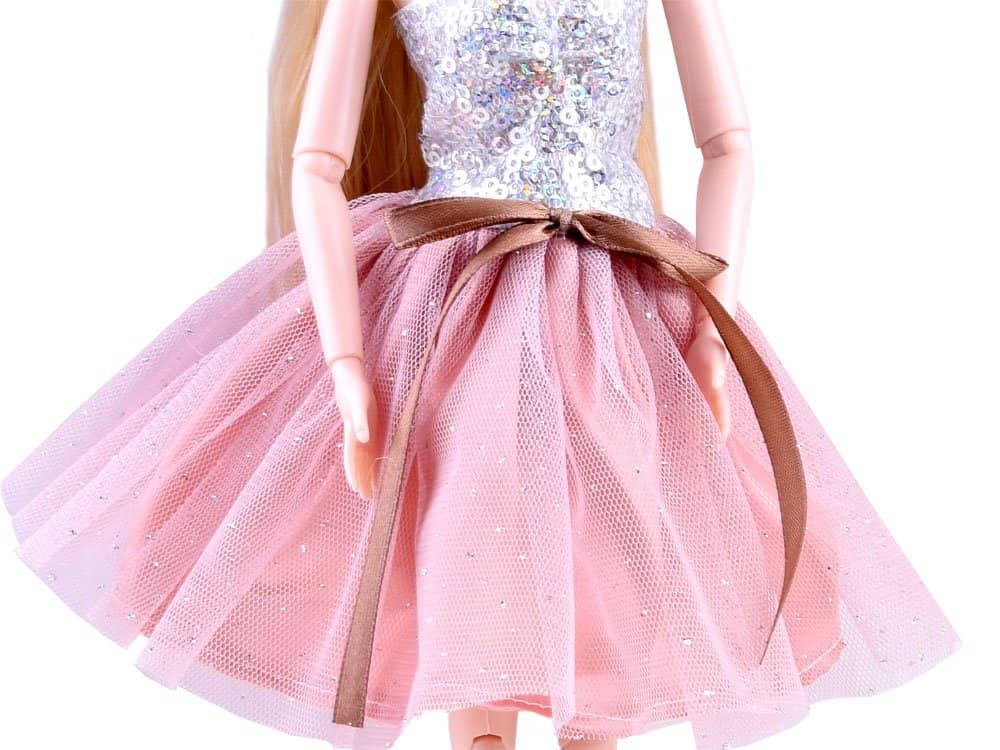 Panenka Emily s doplňky a kabelka růžovo-zlatá