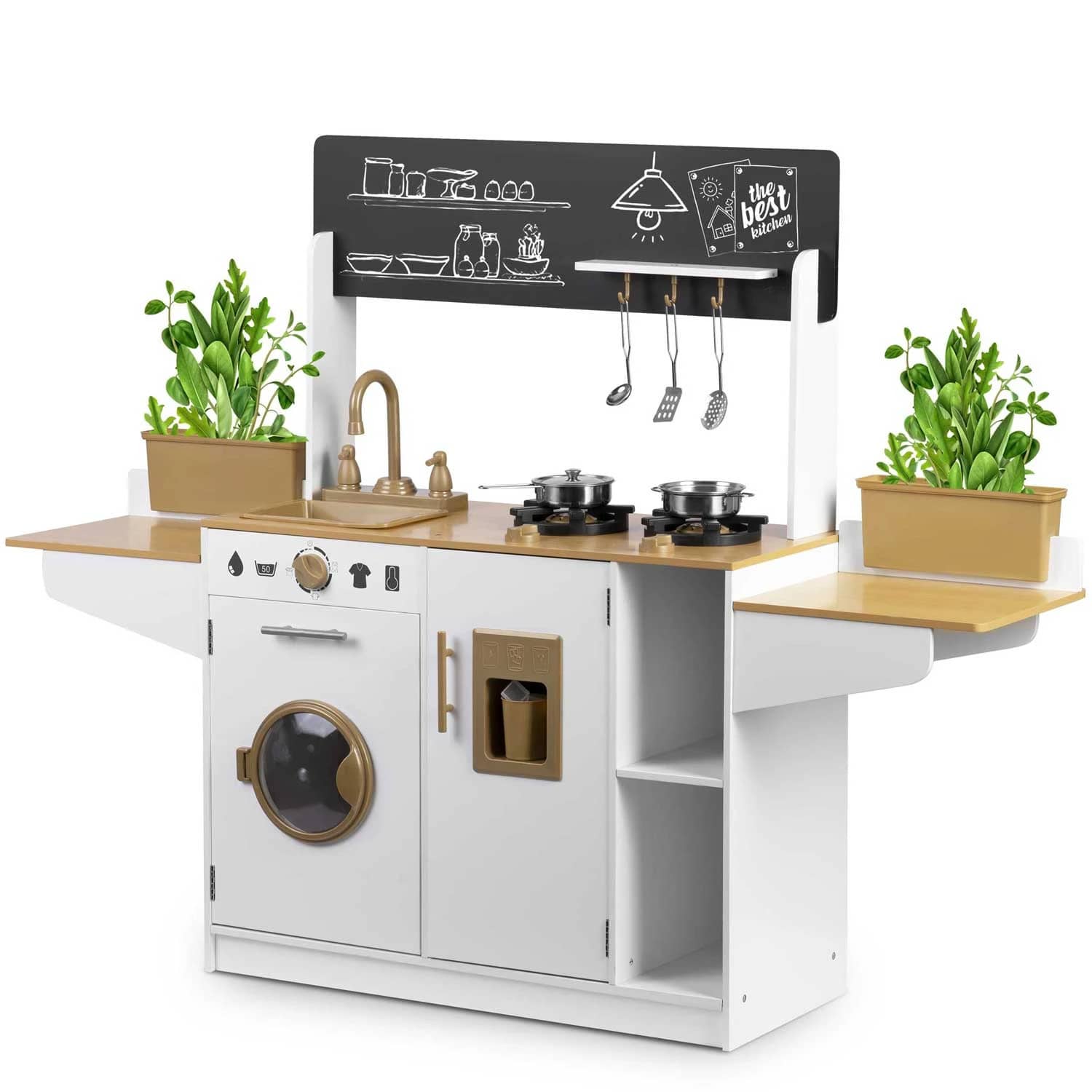 Dřevěná kuchyňka velká MODERN s doplňky