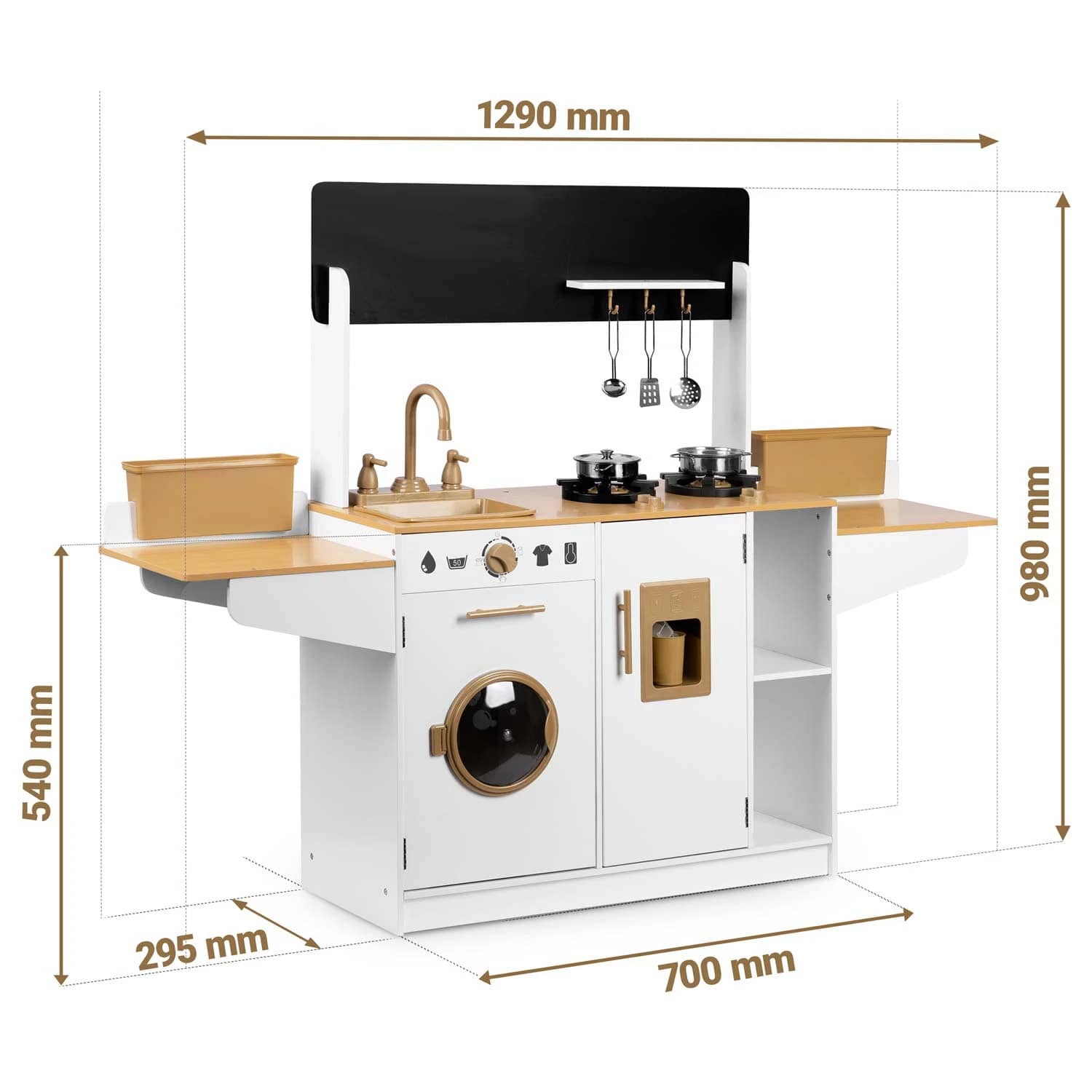 Dřevěná kuchyňka velká MODERN s doplňky
