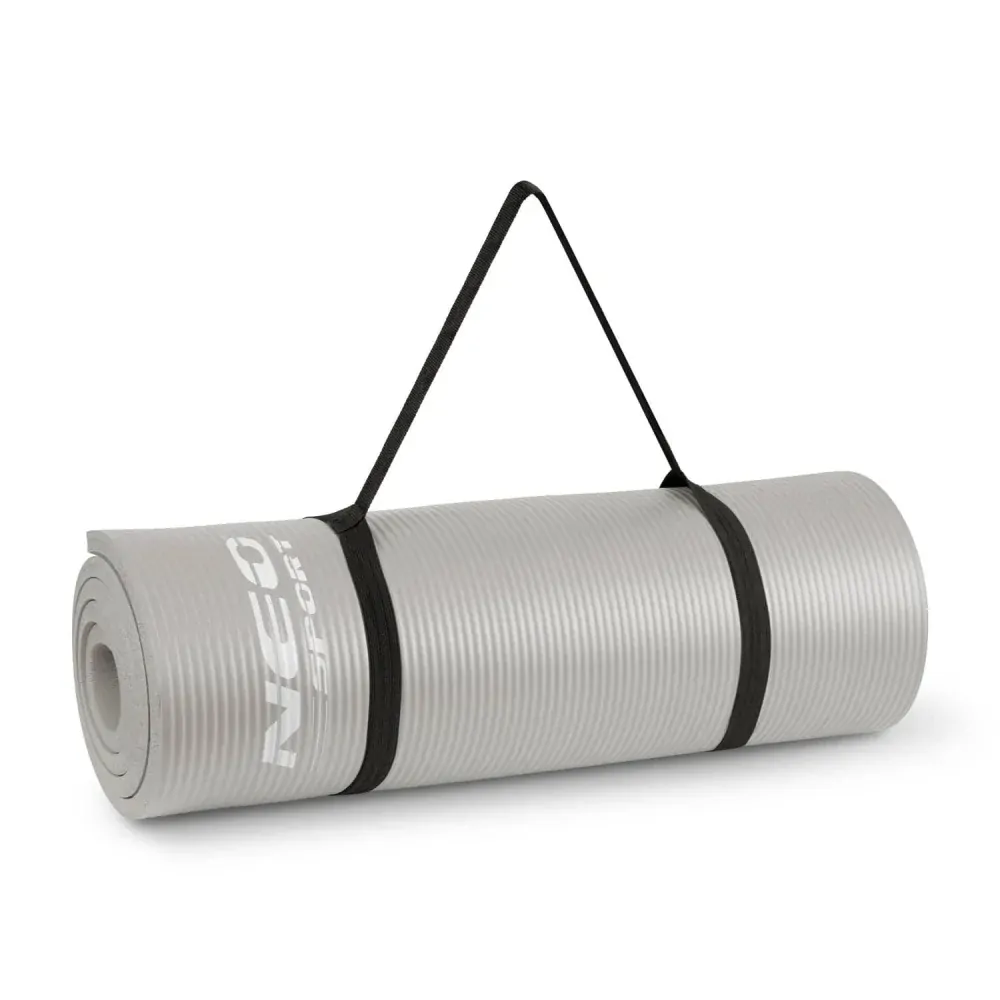 Podložka na cvičení 183 x 60 cm šedá
