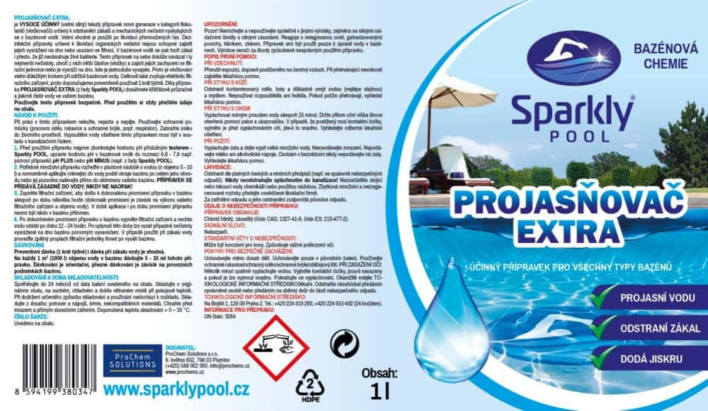 Sparkly POOL Projasňovač EXTRA 1 l 
