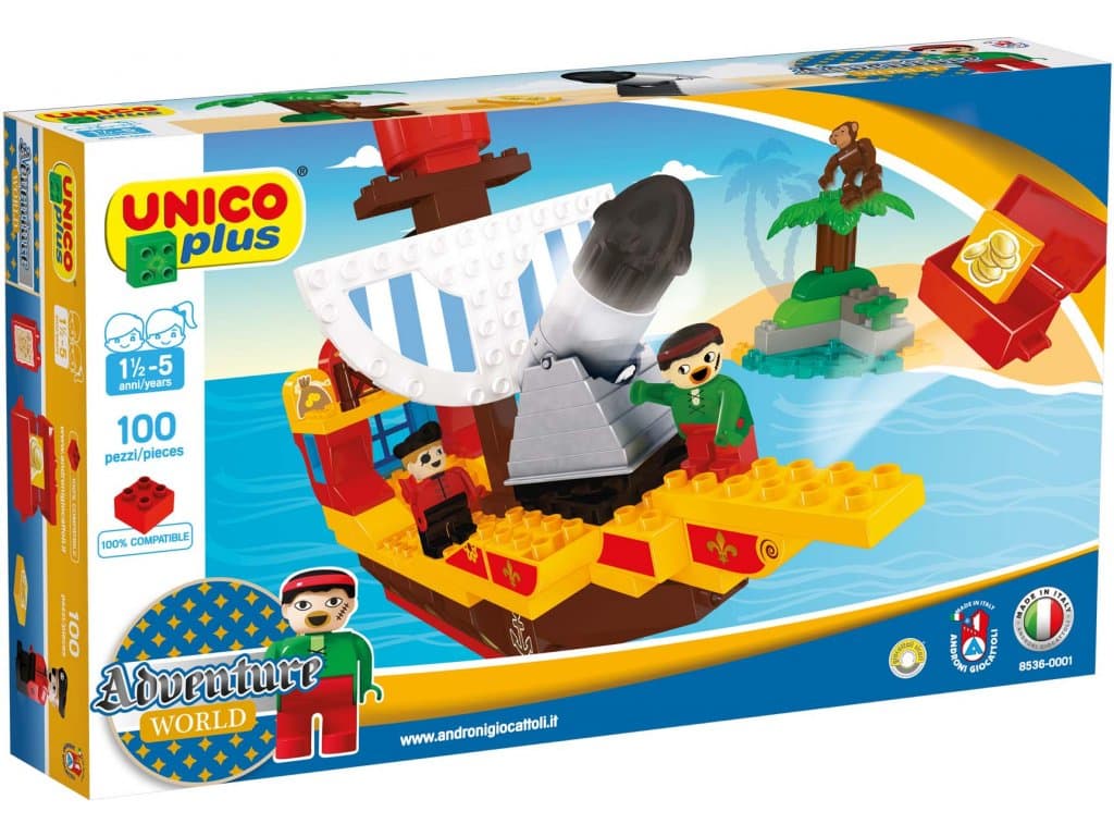 Unico Plus Pirátská loď 100 ks