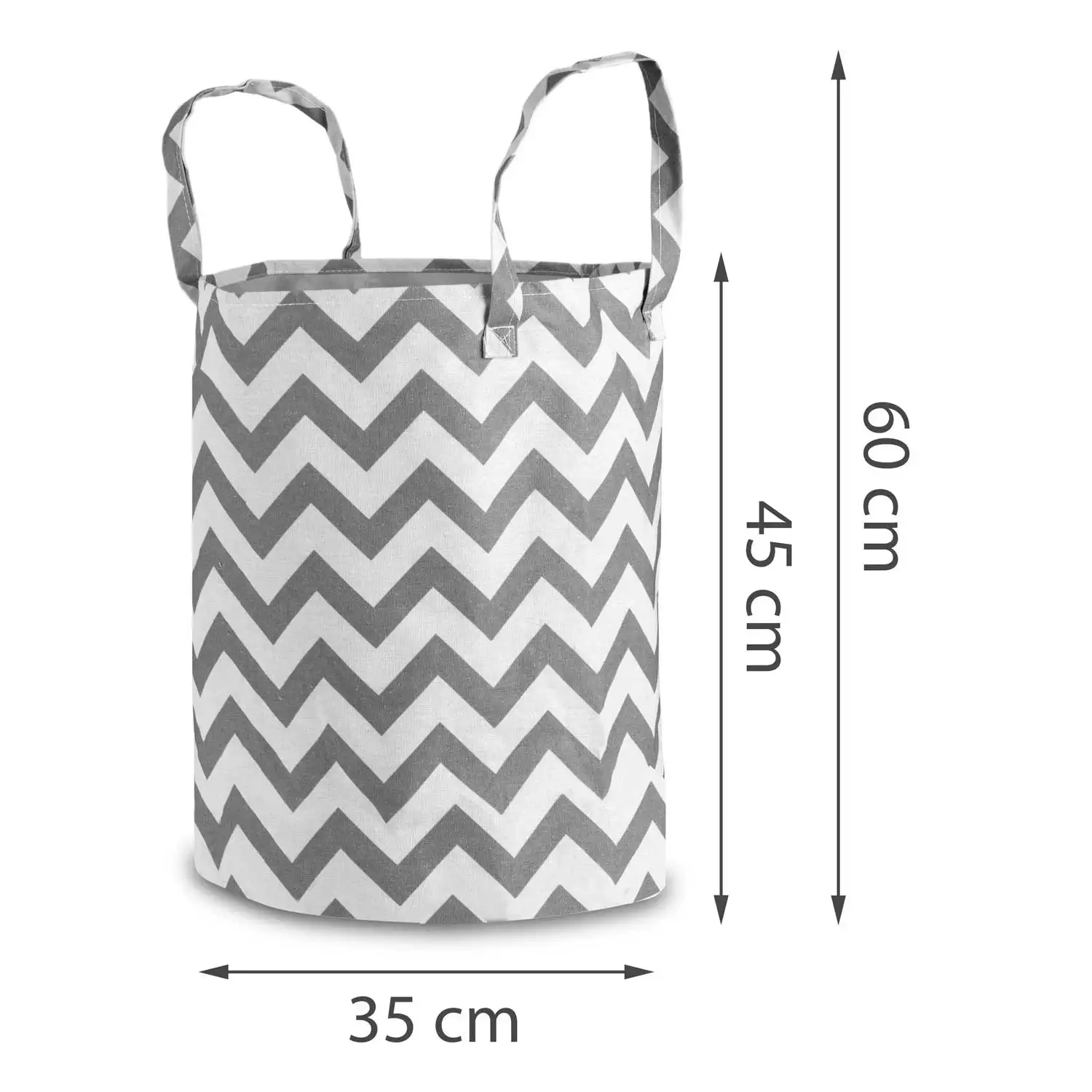 Velký koš na hračky CIKCAK šedý Nukido