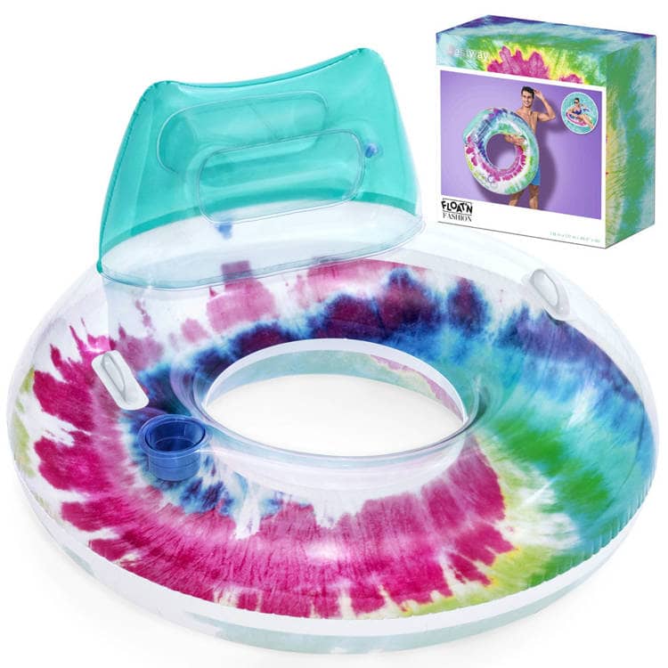 Bestway 43637 Nafukovací křeslo s úchyty Tie Dye