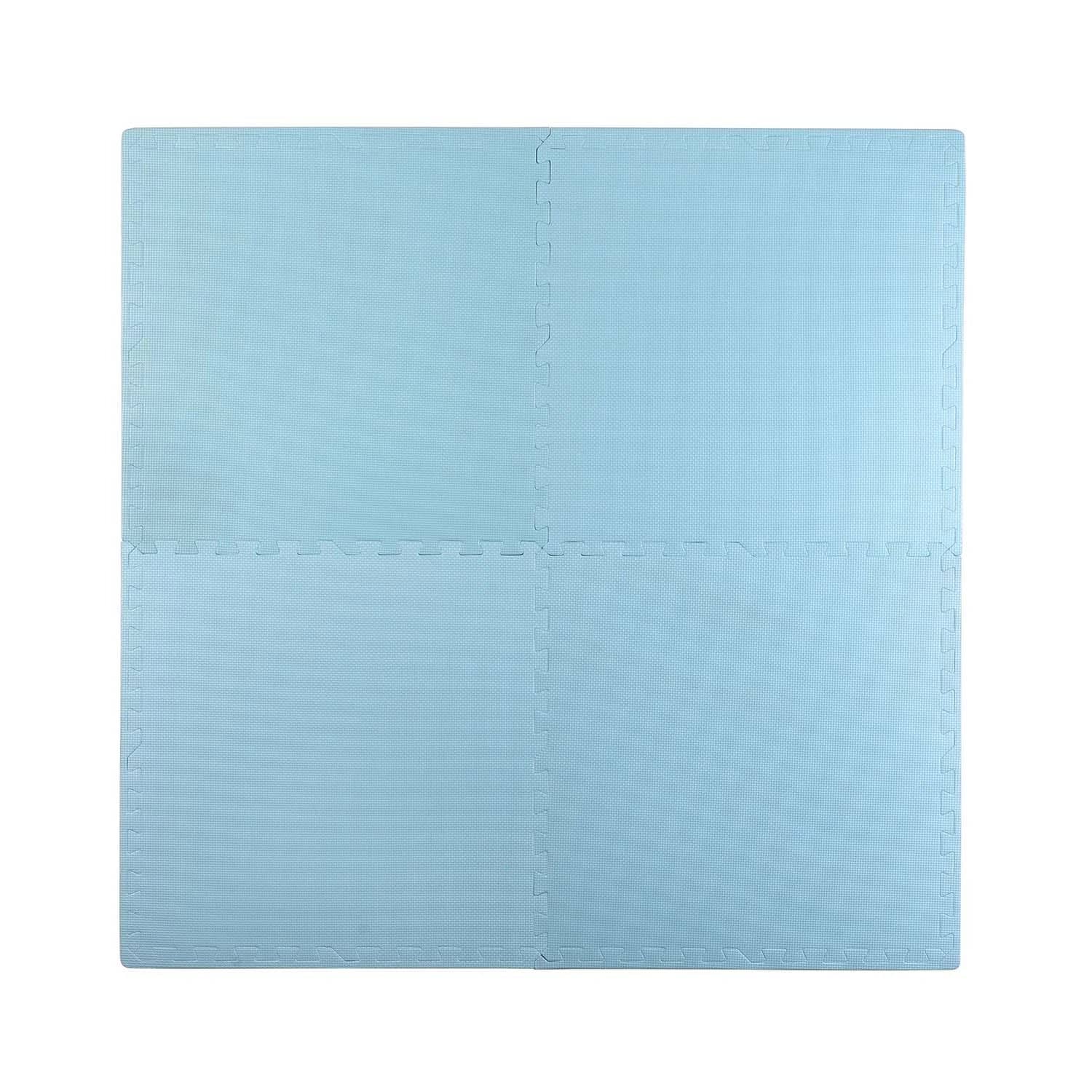 Pěnové puzzle Rikokids 120 x 120 cm modré