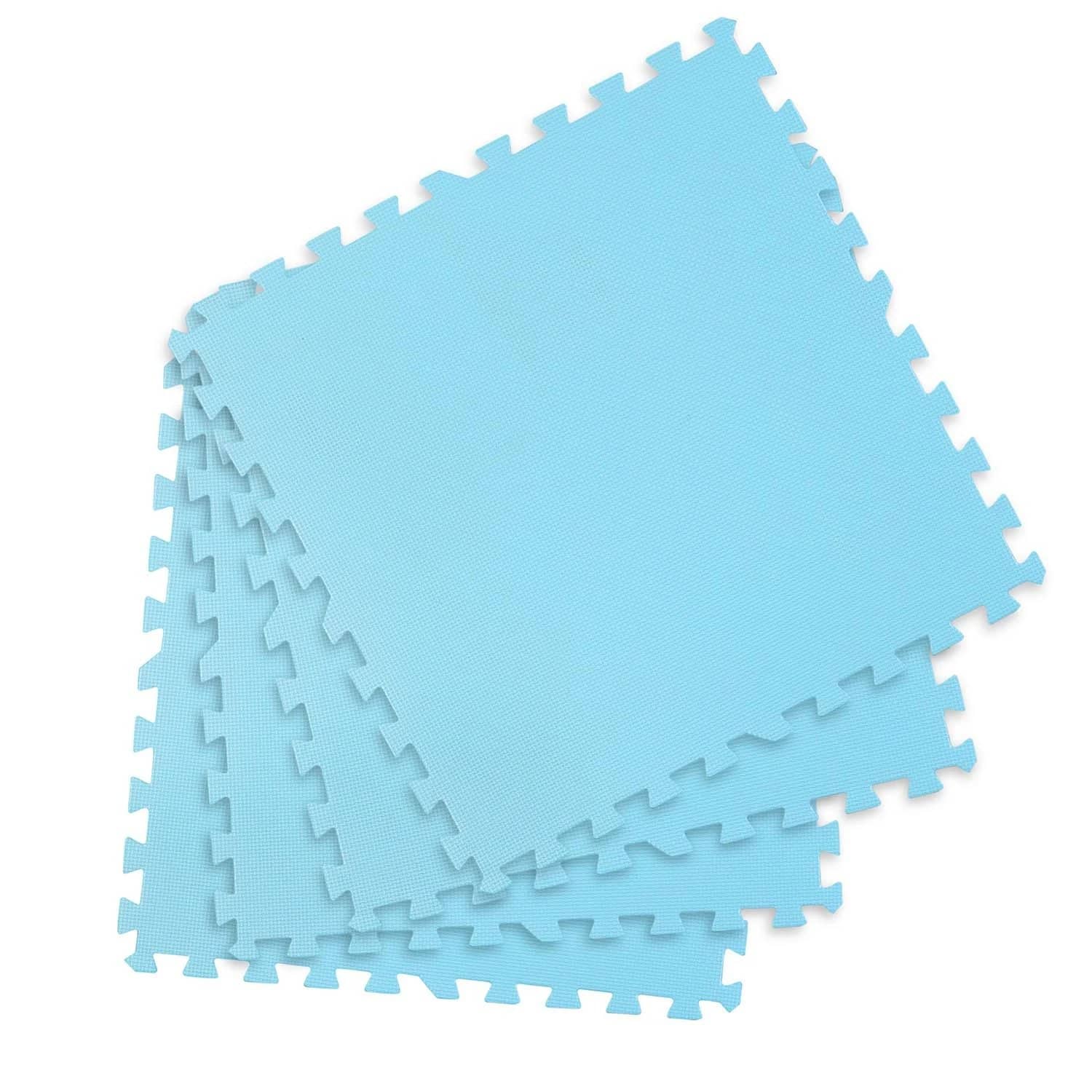Pěnové puzzle Rikokids 120 x 120 cm modré