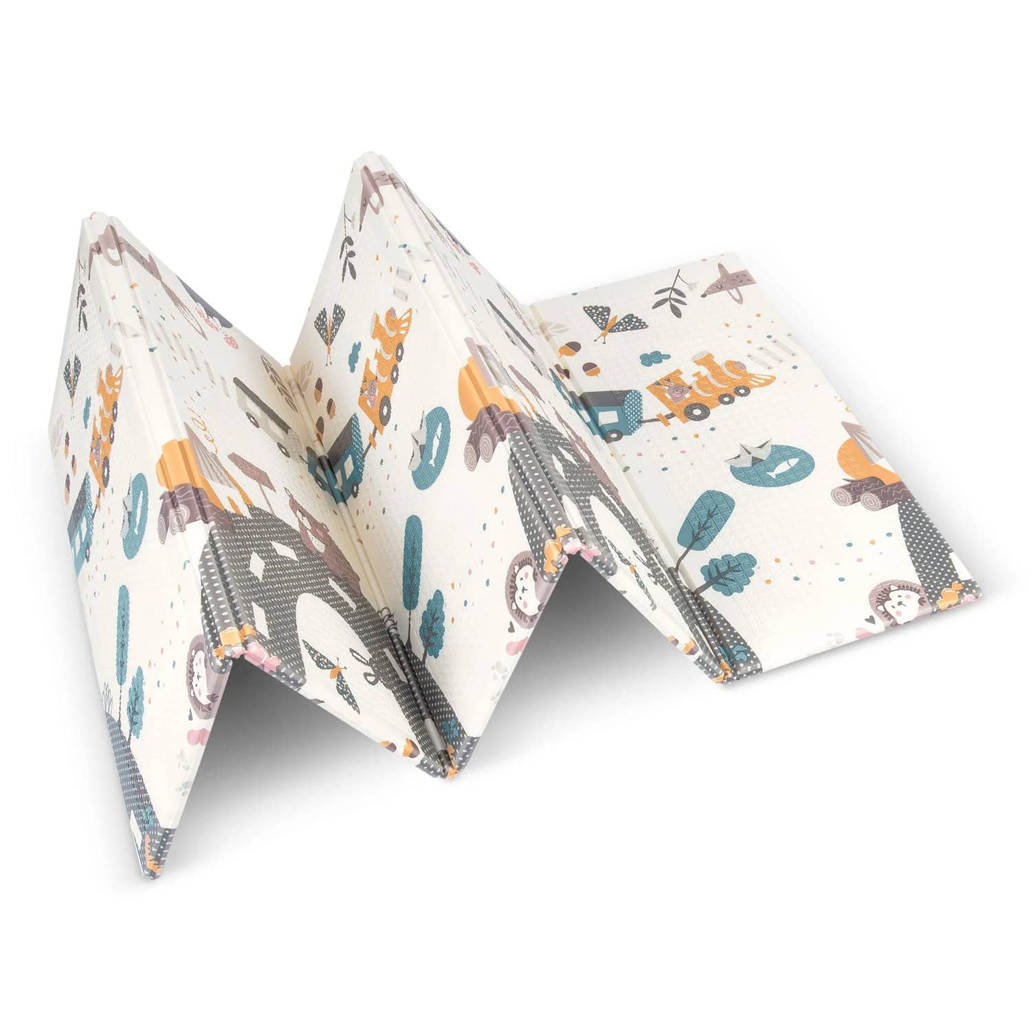 Pěnová skládací oboustranná podložka NUKIDO 200x180 cm CESTA