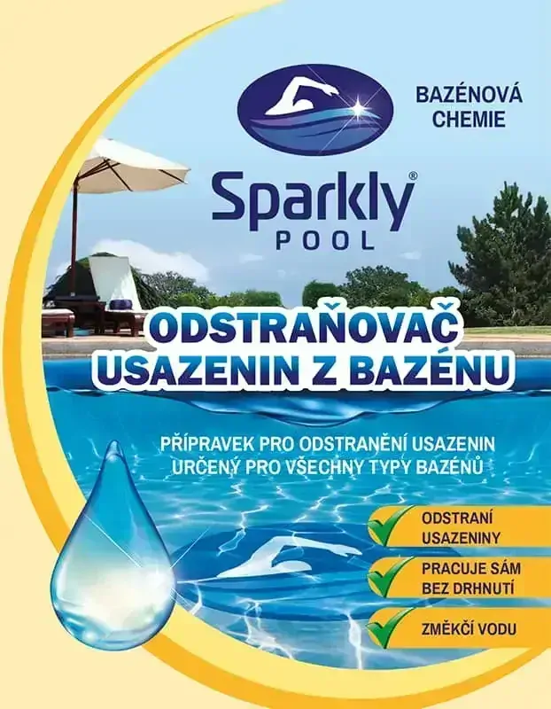 Sparkly POOL Čistič bazénu odstraňovač usazenin 1 l