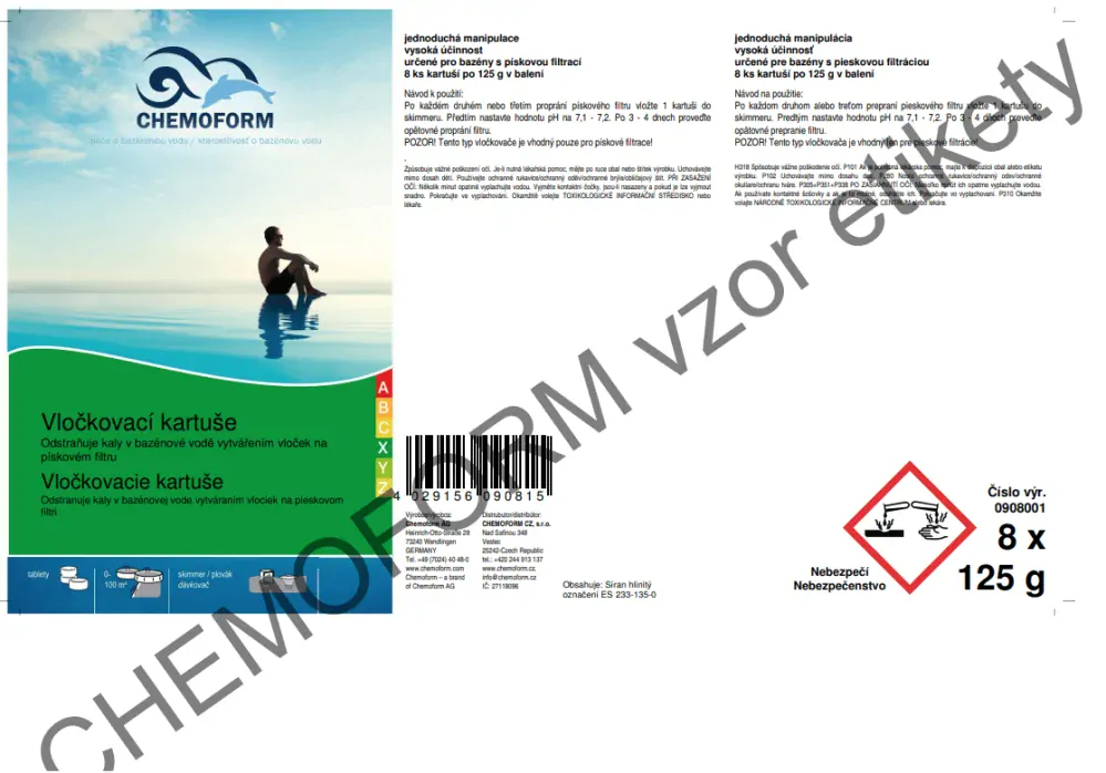 CHEMOFORM Flock vločkovací kartuše 1x125g