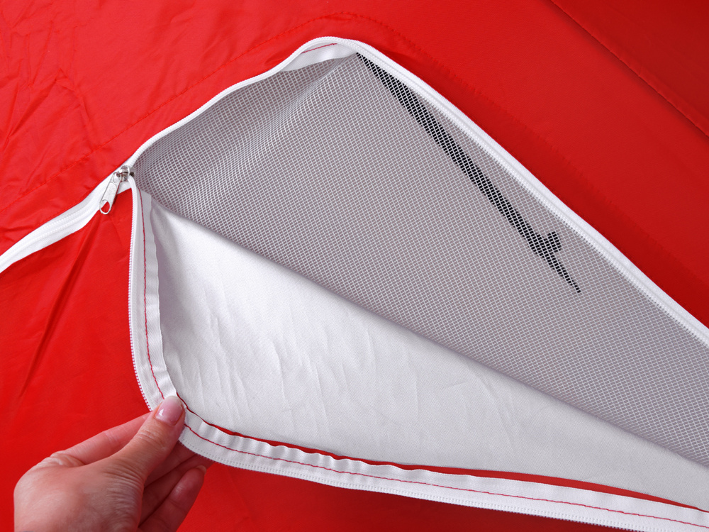 Plážový slunečník Chalkidiki Para Sole UPF 50+ červený