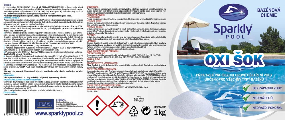 Kyslíkový oxi šok 1 kg