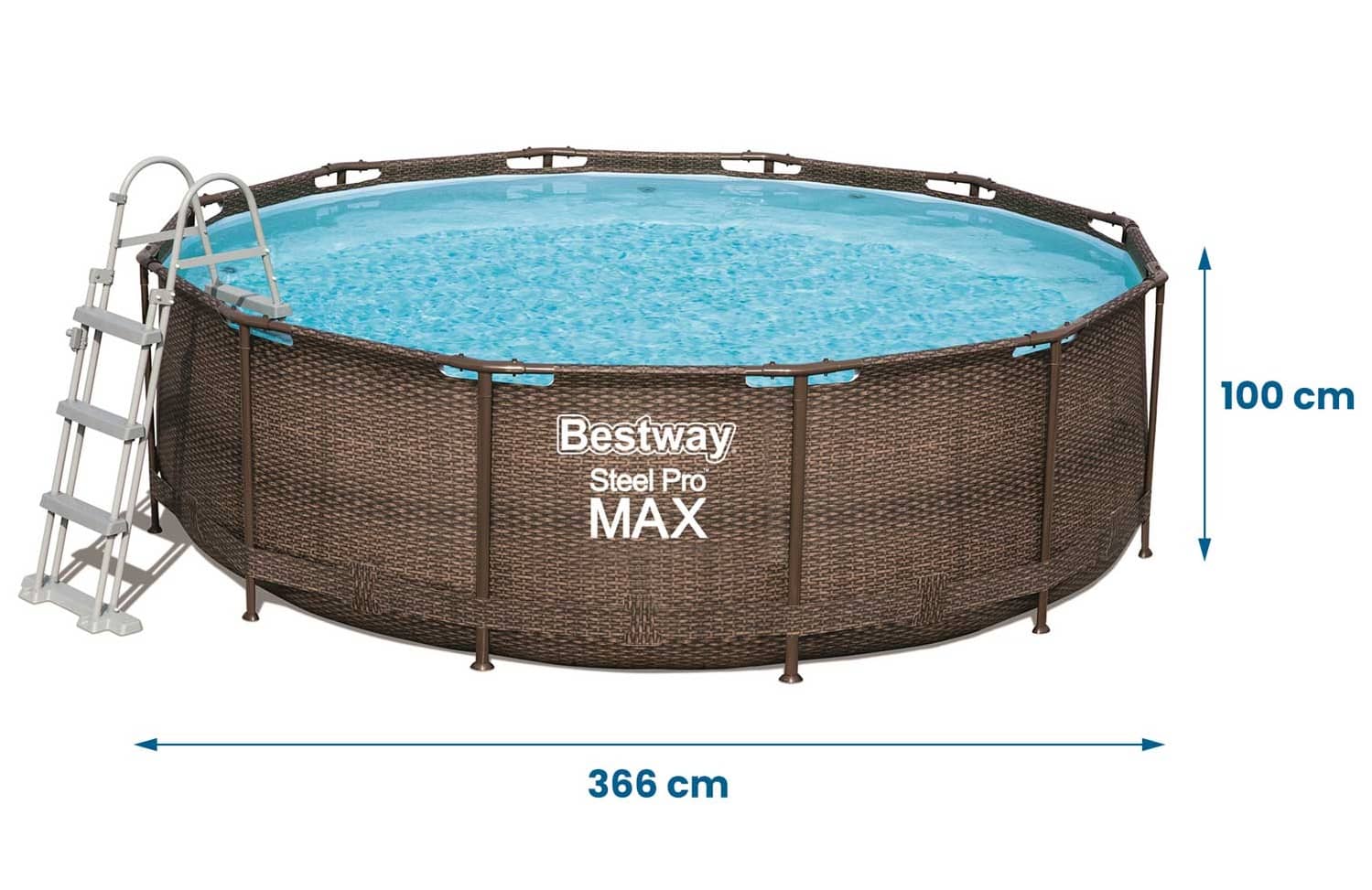 Bestway Bazén Steel Pro Max Rattan 3,66 x 1 m 56709