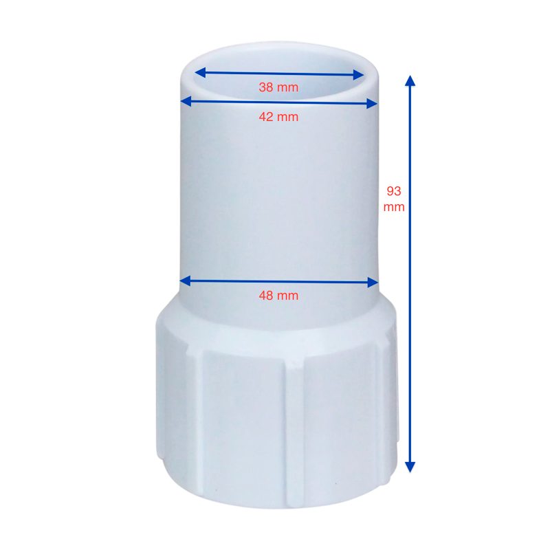 Koncovka pro bazénové hadice 38 mm