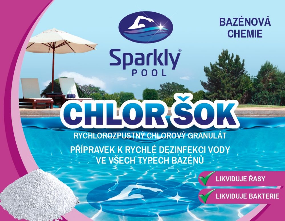 Sparkly POOL Chlor šok 5kg