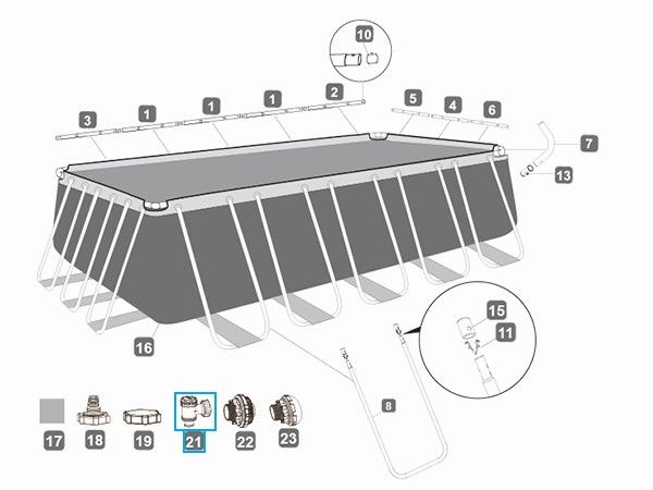 Uzavírací ventil k bazénům P6(H2)510ASS18