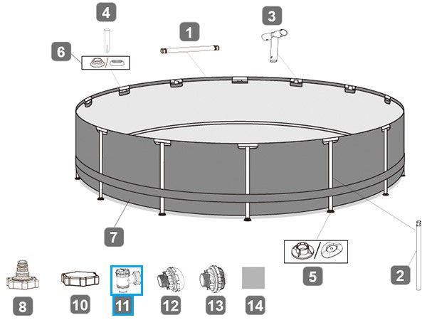 Uzavírací ventil k bazénům P6(H2)510