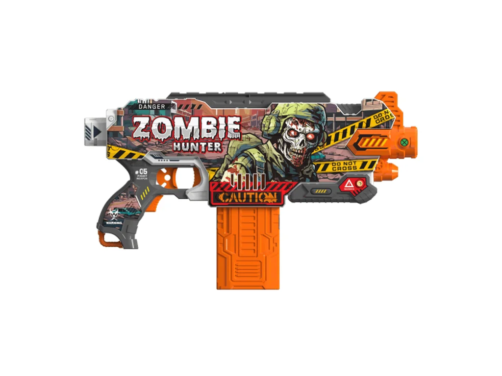 Hrací pistole na pěnové náboje ZOMBIE
