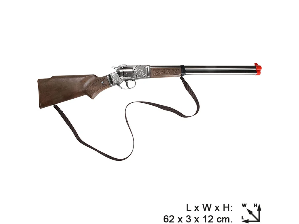 GONHER PUŠKA 62cm KOVOVÁ NA KAPSLÍKY 8