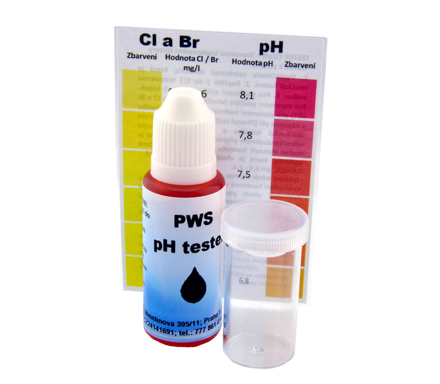 PWS Tester pH pro bazénovou vodu
