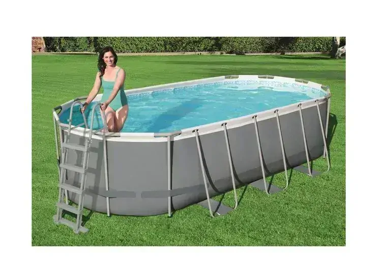 BESTWAY 58331 bezpečnostní schůdky k bazénu 1,22 m šedé