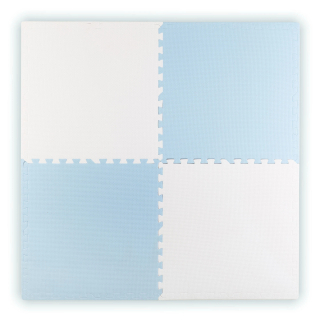 Velké pěnové puzzle 120 x 120 cm modro-bílé