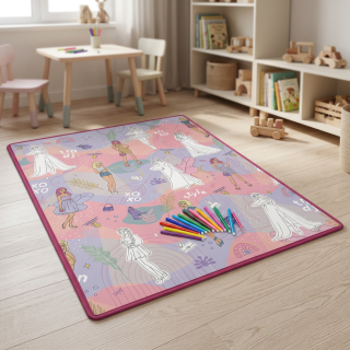 Ricokids Válcovaná pěnová podložka na vybarvování PRINCESS